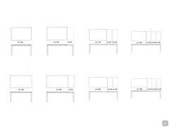 Plattenlayout und Erweiterungen des Ausziehtisches Logan in den Ausführungen 140 und 160 cm (auch feststehend)
