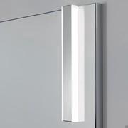 Detail von Two LED Strahlern auf Wap-Spiegel mit Aluminium brillant Rahmen