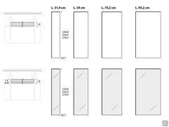Begehbarer Kleiderschrank mit Wandpaneelen Bliss Player - lineare Paneele
