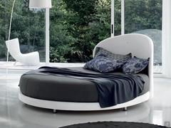 Rundes Globe-Bett mit hervorragendem Preis-Leistungs-Verhältnis, bezogen mit Stoff oder Kunstleder mit komplett abnehmbaren Bezügen