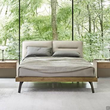 Bett mit gepolstertem, verstellbarem Kopfteil (Ausführung bettrahmen nicht verfügbar) Austin