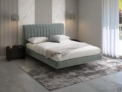 Doppelbett Joao, hier mit Polsterung aus Calipso-Chenille-Stoff vorgeschlagen