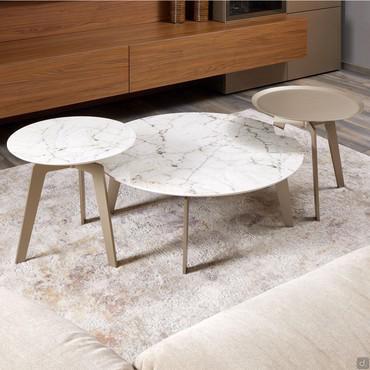 Moderner runder Couchtisch Delaware