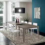 Garrick Konsolentisch mit Beinen aus biber angestrichenem Metall und Platte aus ottawa biber Fenix Laminat