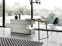 California-Große Schubladen mit freistehendem Schreibtisch