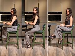 Sitzbeispiele für den Auslaufhocker Chloe