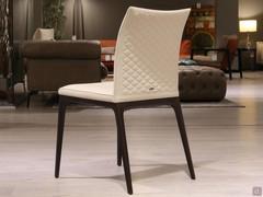 Arcadia outlet Lederstuhl von Cattelan mit gesteppter Rückenlehne