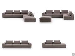Beispiele für Zusammenstellungen mit den Elementen des Sofas Hyeres Outlet