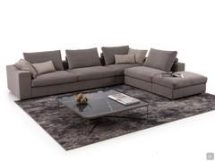 Ecksofa Hyeres Outlet in den Maßen 350 x 260 cm mit 80 cm breiten Rückenkissen und 100 cm breiten Sitzkissen