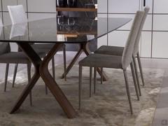 Set Stühle Akira 2.0 Outlet, vollständig mit Dorian-Stoff bezogen