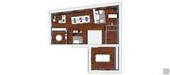 3D-Büroraumplanung - Obenansicht