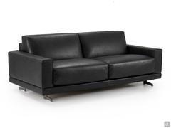 Balmoral Leder 2-Sitzer lineare Sofa in ein Doppelbett umwandelbar