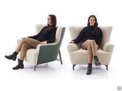 Doyle Sessel - Ergonomie und Sitzproportionen