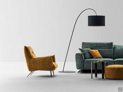 Tangeri gepolsterter Sessel, ideal um ein Wohnzimmer mit zeitgenössischem Geschmack zu vervollständigen