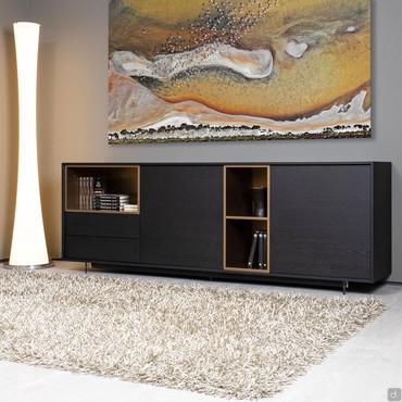Moderner Sideboard aus Holz mit offenen Fächern Ohio