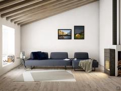 Prisma Air Sofa in einem modernen Wohnbereich