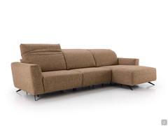 Halifax-Sofa mit verstellbaren Rückenlehnen: In der Version mit quadratischen B2-Armlehnen haben auch die Rückenlehnen ein quadratisches Profil