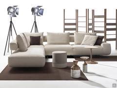 Shirley L-förmiges Sofa bestehend aus Endelement und Meridienne-Eckelement