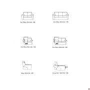 Schema des Sofas Vulcano mit Aufstehhilfe