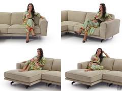 Sitzproportionen und Ergonomie des Sofas Raymond