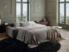 Lennox-Sofa in der Version mit Bett: das moderne 3-Sitzer-Wohnzimmersofa verwandelt sich in ein bequemes Doppelbett 