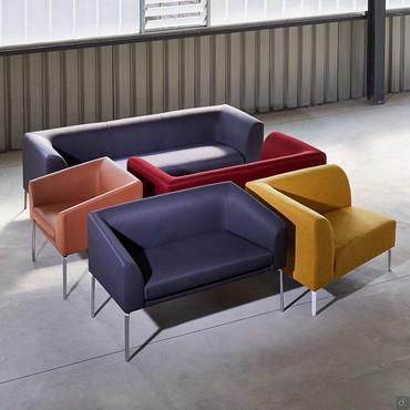 Alias Büro-Wartesofa aus Leder