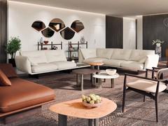 Zweifarbiges modulares Sofa Norman – Eckzusammenstellung – cm 436 breit und cm 360 tief