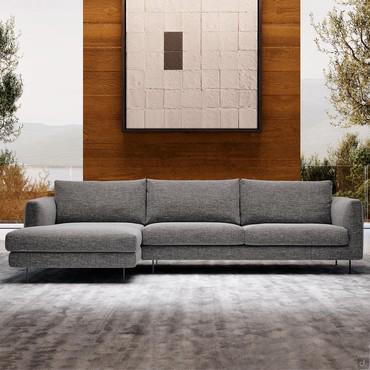 Modulares Sofa mit Hocker Niles