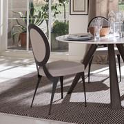 Eisenstuhl Miss von Cantori mit gepolsterten Sitz und Lehne