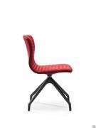 Seitenansicht des Büro- oder Konferenzstuhls Mark in der Version mit drehbarem Fußkreuz, ohne Armlehnen