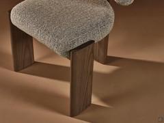 Detail der Struktur aus massiver Esche Cocoa