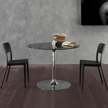 Runder Tisch mit Glasplatte Kingdom