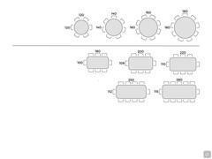 Sanfter Tisch mit Marmorsteinplatte - Tischlayout