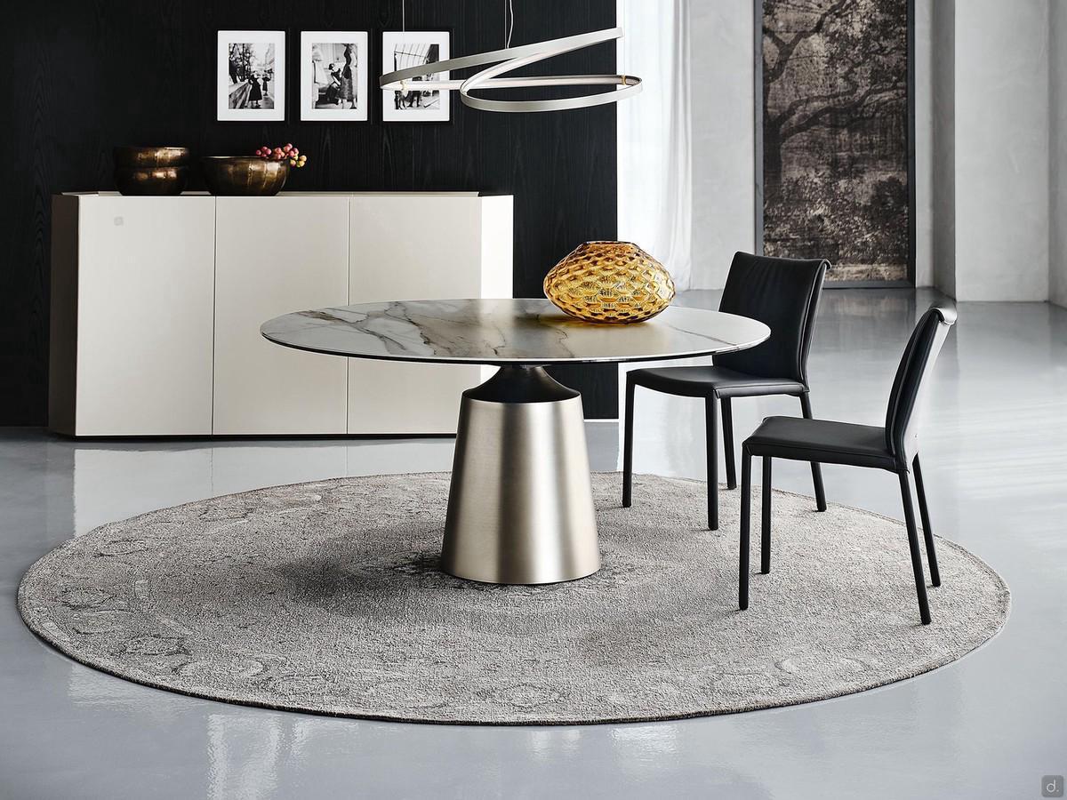 Runder Tisch im Yoda-Design mit Fuß von Cattelan 