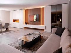 Wandkombination Lounge 02, zentimetergenau nach Maß gefertigt, ideal für die elegante Gestaltung auch großer Wände.