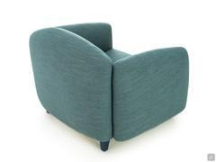 Detail of the rear backrest of the armchair 