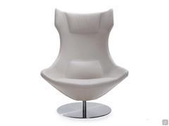 Olivia swivel armchair with fixed cushions