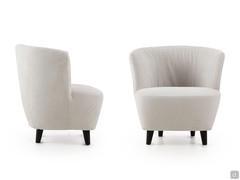 Side and front view of Serena tub armchair