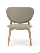 Jewel armchair with wide seat and wraparound backrest