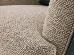 Detail of Marmolada col.03 Canapa fabric, one of the many upholstery variants available to personalise your Doyle armchair