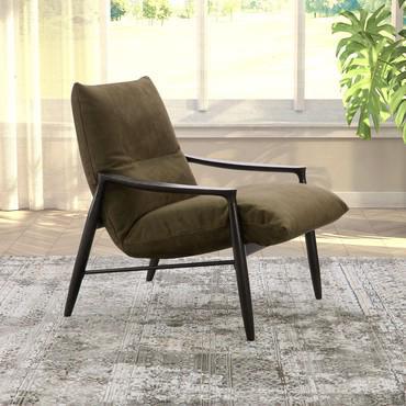 Sintra upholstered armchair with wooden frame
