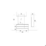 Bathroom cabinet N82 Atlantic - Dimensions