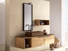Open side base and fronts with solid oak frame