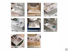 Console tubs available on Frame furniture with standard depth (50 cm)