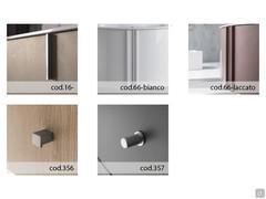 Handles available for the atlantic N87 composition. Some handles may have alternative finishes, which can be selected directly from the Configurator.