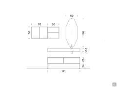N81 Atlantic bathroom cabinet - Dimensions