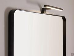 LED spotlight mod. Vito applied on the upper side. Matt black lacquer matching mirror frame