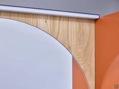 Detail of full-width LED spotlight model Gae