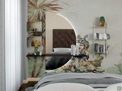 Julius mirror shaped and enhanced by rear LED lighting