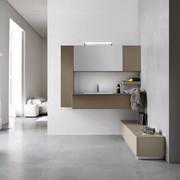 Boogie storage mirror with flap door - cm 95 with Siberia lamp